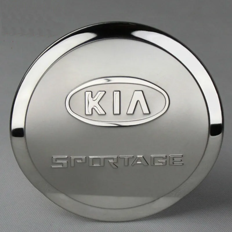 For 2008- 2013 2014 2015 KIA Sportage Sportage R Tank Cover Stainless Steel Gas/Fuel/Oil Tank Cover Car Styling Accessories