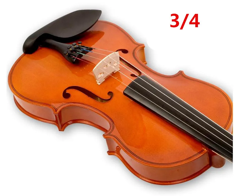 V104高品質のFIR VIORIN 3/4 Violin Handcraft Violino楽器アクセサリー送料無料