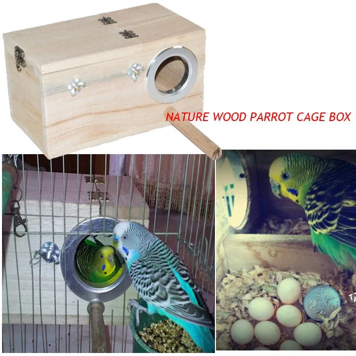 Wooden Bird Parrot Swing Stand Cage Colorful Hanging Toys For Cockatiel Budgie