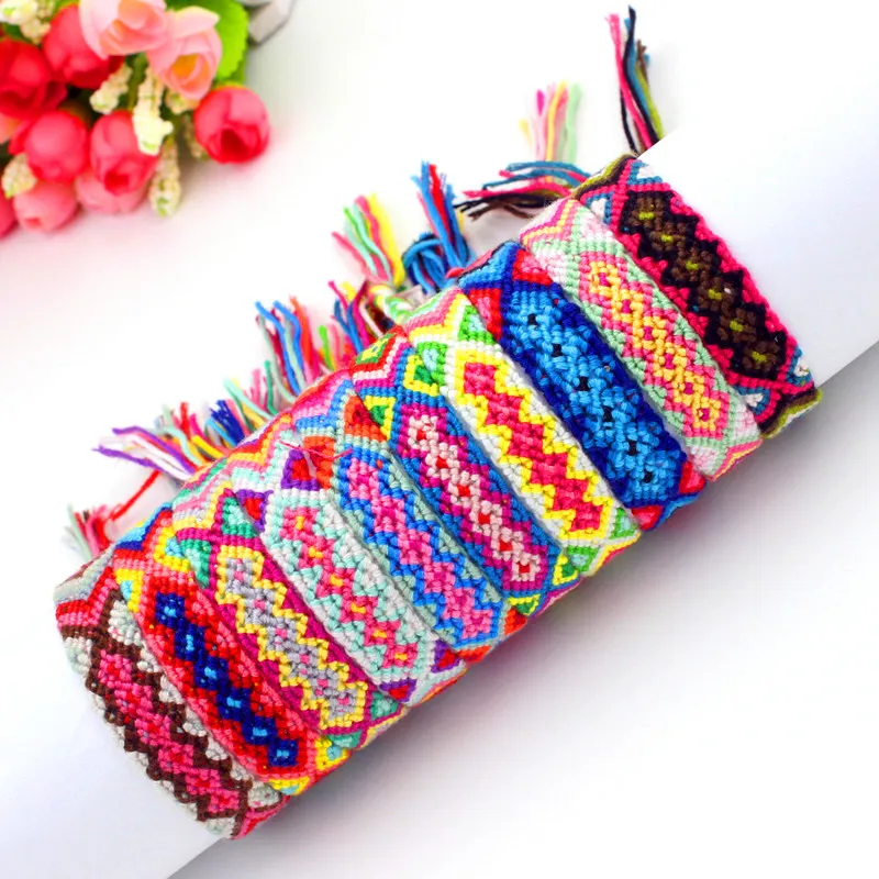 Colourful Handmade Friendship Bracelets - Party Bag - Boho -Gift