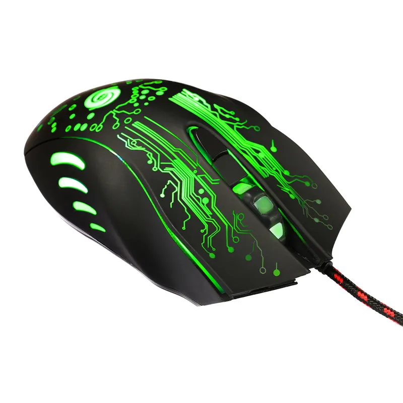 3200DPI LED Optical 6D USB Wired Gaming Game Mouse 3200 dpi Pro Gamer Datormöss för PC Hög kvalitet