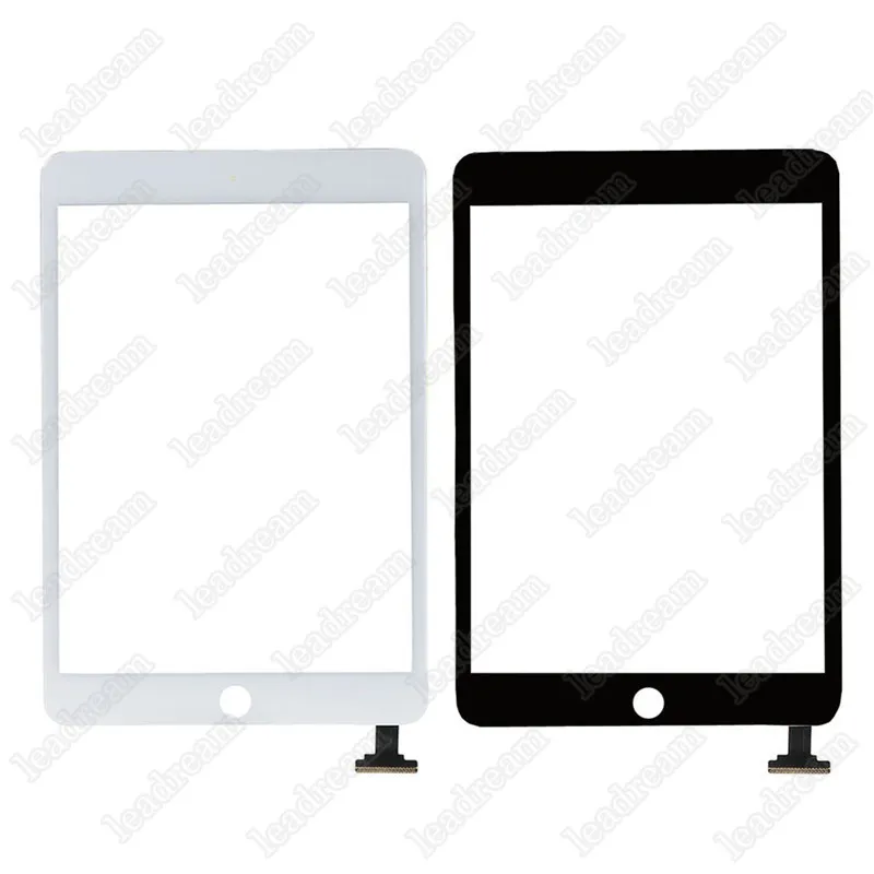 Высокое качество сенсорный экран стеклянная панель замена для iPad Mini 1 2 дигитайзер черный и белый DHL бесплатно