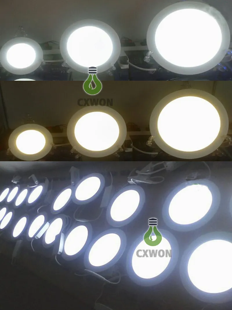 Faretto da incasso a soffitto a LED Lampada da pannello rotonda Design ultra sottile 4W 6W 9W 12W 18W Illuminazione interni AC100-240V CE UL 3 anni di garanzia