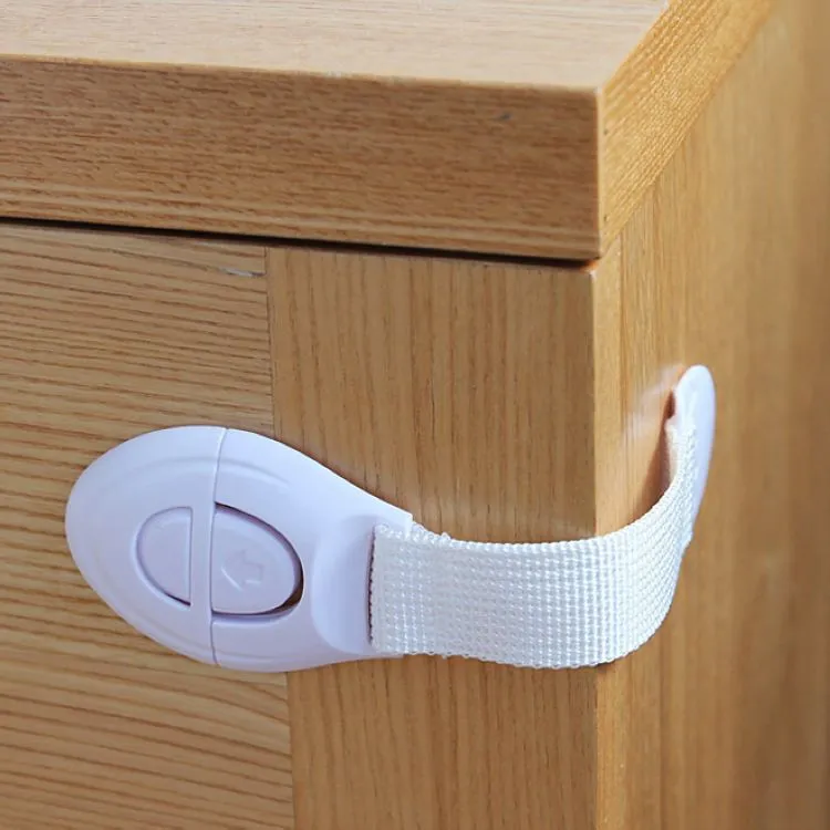 Multifunctional child cabinet drawer extension ribbon baby hand clamping proof cloth baby safety lock Gates