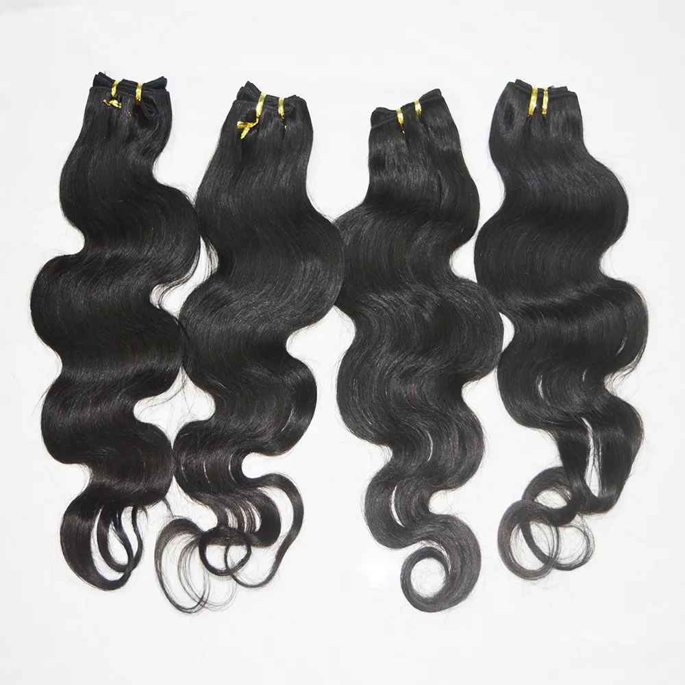 Extension de cheveux brésiliens naturels traités, Body Wave, 10-28 pouces, 20 piècesnouvel arrivage