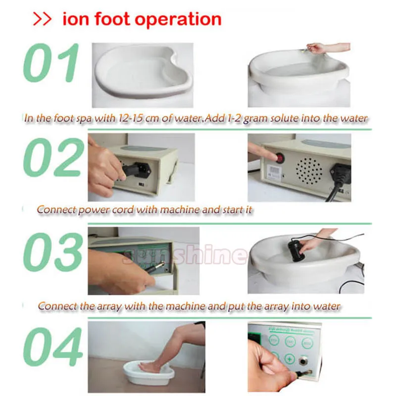 Nettoyage ionique ionique en acier inoxydable pour Detox Foot Bath Machine Detox Array Foot Spa Utilisation 4050Times8370908