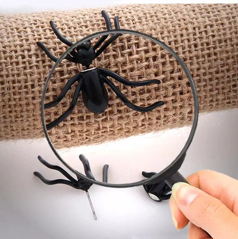 Hot Sale Halloween Svart Stereoskopisk Spider Charm Öron Stud Piercing Örhängen för Kvinnor Flickor Steampunk Smycken Gåvor