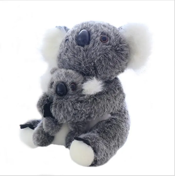 28 cm supersöt sittande mamma och baby koalas plysch leksaker fyllda koalas dockor kawaii barn leksaker mjuk kudde härlig födelsedagspresent3012839