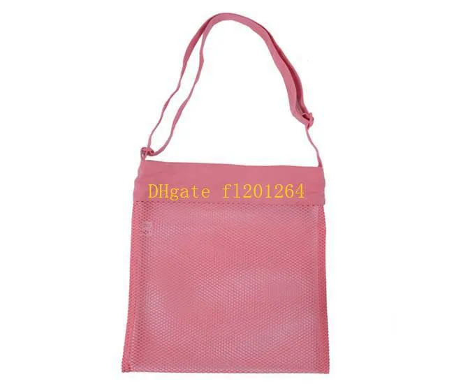 Wholesale 29x35cm Big Size Blanks Children Mesh Shell Beach seashell Bag storage bags