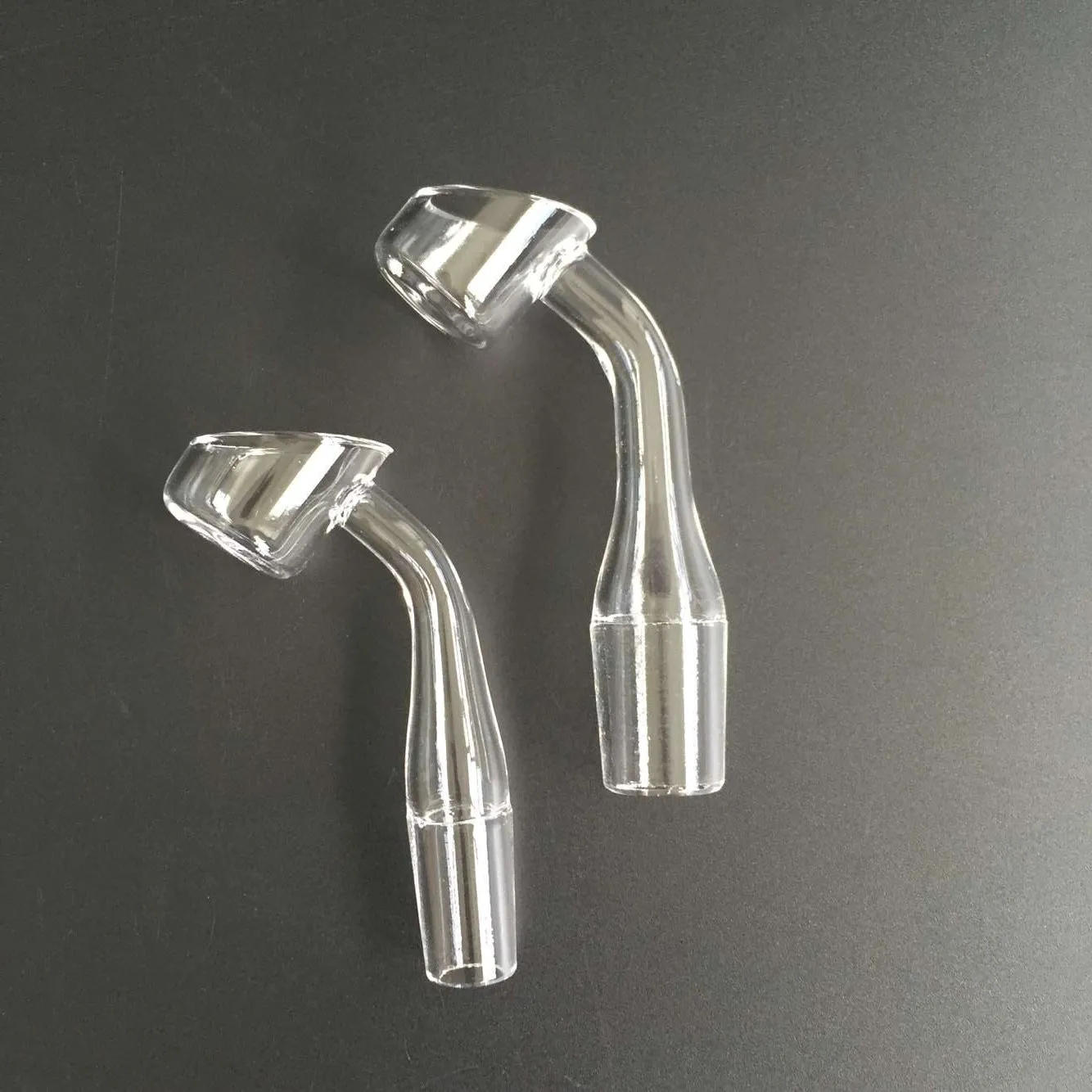 2 mm dik Domeless Quartz Banger 45 graden Quartz Nail met 10 mm/14 mm/18 mm vrouwelijk/mannelijk 100% echt kwarts