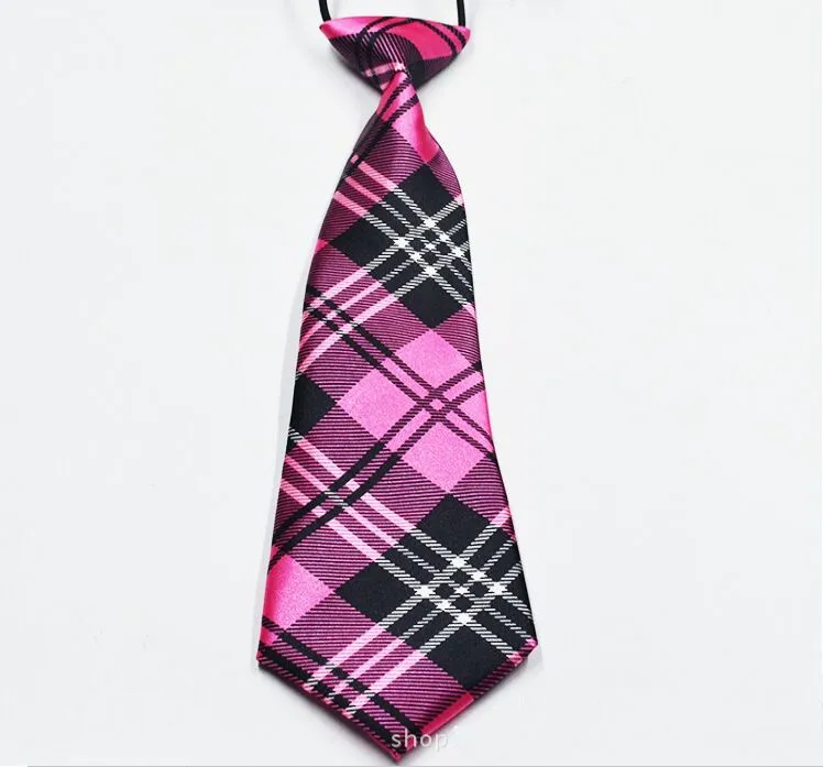 Student neck tie 6.5*28cm baby's Stripe necktie Lazy Children's tie For kids Christmas gift