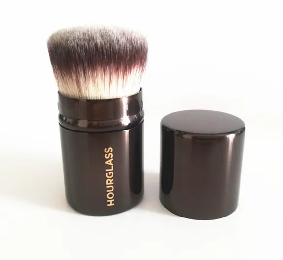 2016 New Makeup Tools Hourglass Retractable Kabuki Brush Metal FerrulePortable合成繊維ブラシの基礎緩んでいるPowde6913124