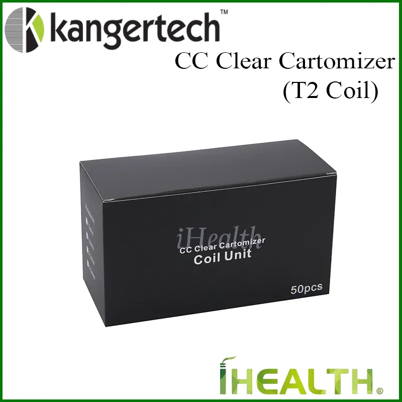 100% Original! Kanger T2 Replacement Coil Head 1.8ohm 1.5ohm 2.2ohm 2.5ohm Replaceable Coil Head for T2 CC Clearomizer with long wick