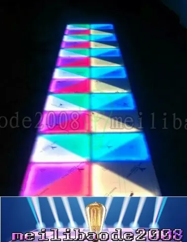 RGB LED Dance Floor Panel Dancing Dance Floor Stage Light Disco Panel 432PCSX10mm LED Dansgolv Disco KTV Light Stage Lighting Floor MyY18