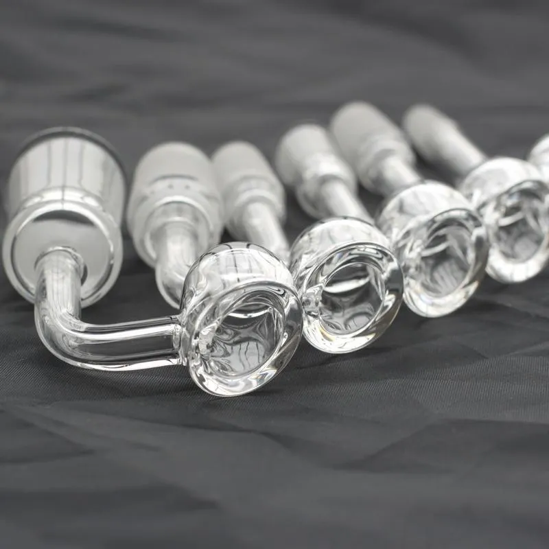 100% Réel Quartz Banger Meulage Bouche Bang 90 degrés quartz femelle mâle 10mm 14mm 18mm joint 4mm Épaisseur Épaisse Mur Clou Domeless Épais