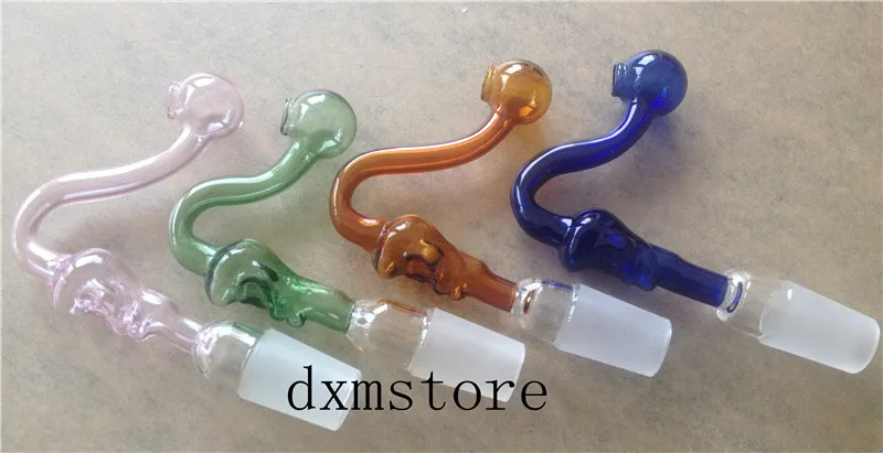 Design Straight Skull pipe Glass Smoking Pipe Oil Concentrate Pipe Hand Pipes Oil Burner Glass Bong Oil Rig Alien Pipe Tobacco Pipe