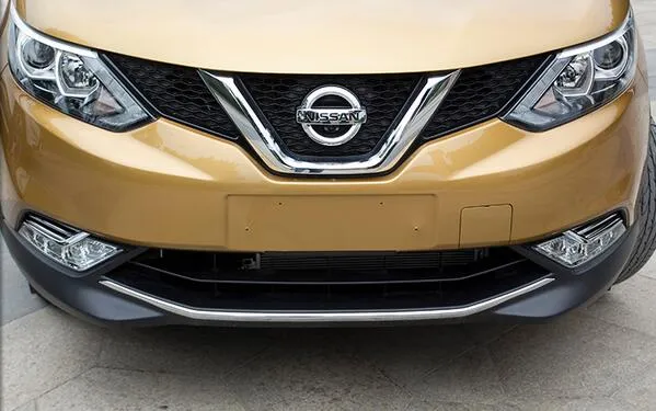 Cubierta de la lámpara de niebla de alta calidad del ABS chome cubierta de la luz de niebla, ajuste de la decoración para Nissan Qashqai 2016