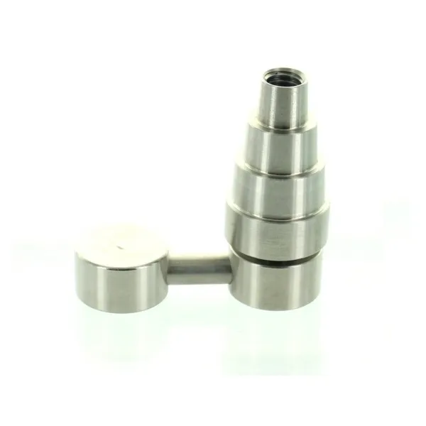 Justerbar 6 i 1 Titan Nail Universal Side ARM GR2 Titanium Domeless Spik Passar 10mm 14mm 19mm Man Kvinna Bucket