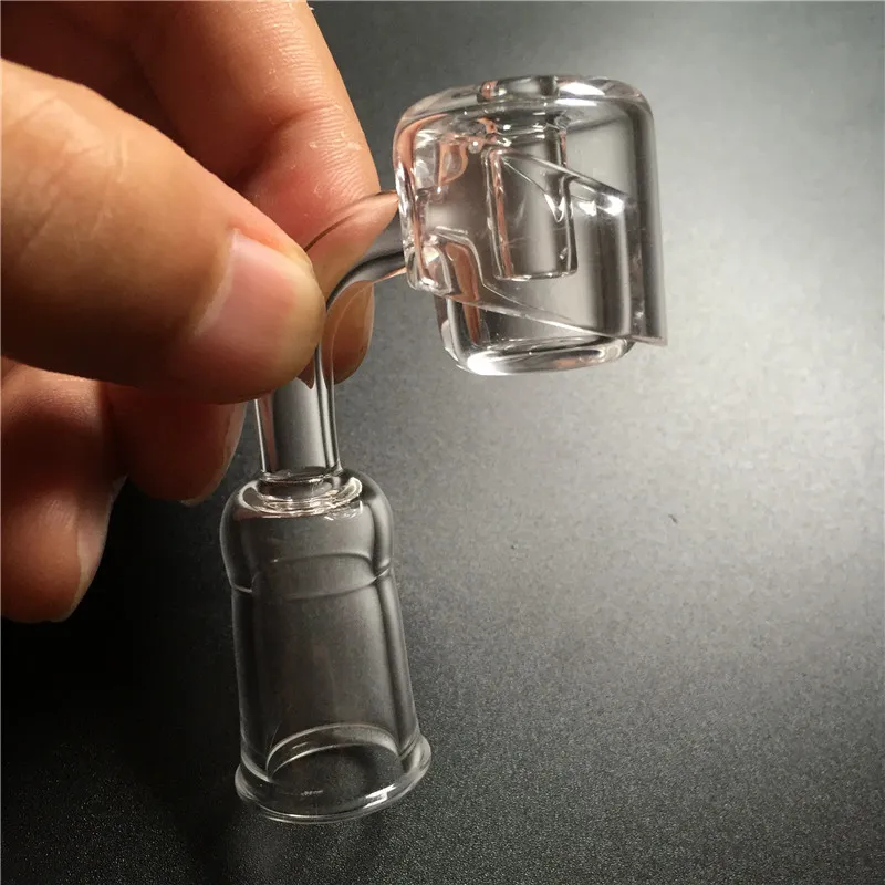 Quarz-Banger-Vergaserkappe mit 100 % echtem, dickem Quarz-Banger 4 mm und Quarz-Vergaserkappen-Dabber für Bohrinsel-Glasbongs