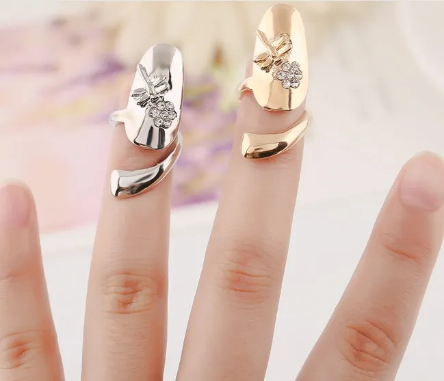 Bague bout sales de doigt argent
