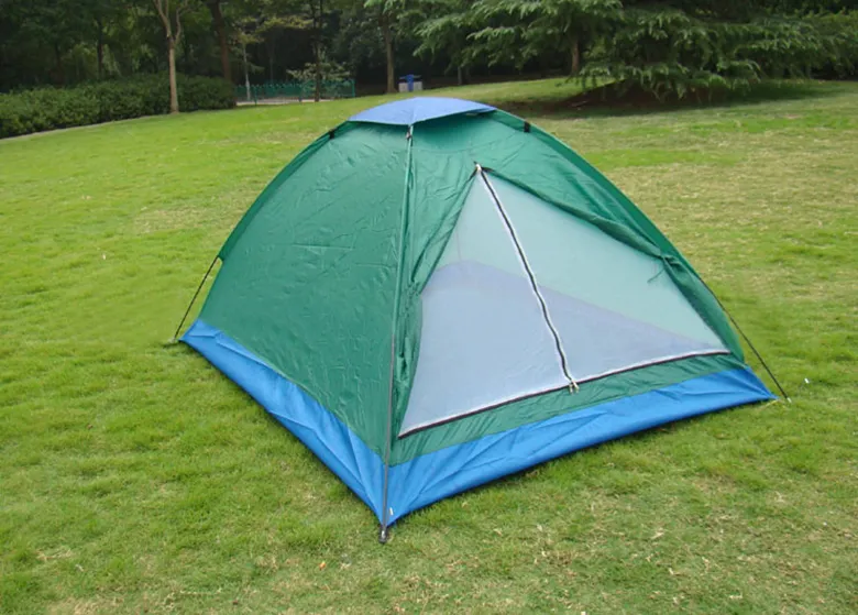 Atacado 20 unidades ao ar livre à prova d'água camping viagem pesca barraca para 2 pessoas portátil resistente a UV chuva 200x150cm