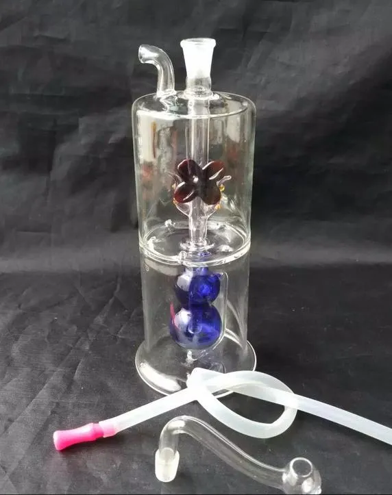 Flower gourd glass bongs --glass hookah smoking pipe Glass gongs - oil rigs glass bongs glass hookah smoking pipe - vap- vaporizer