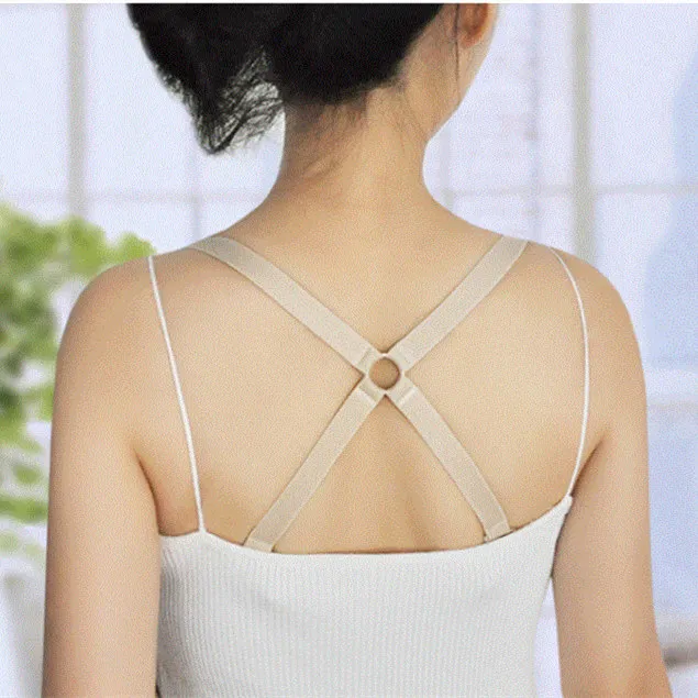 Womens Convertible Cross Bra Straps 1.5cm Wide, Adjustable