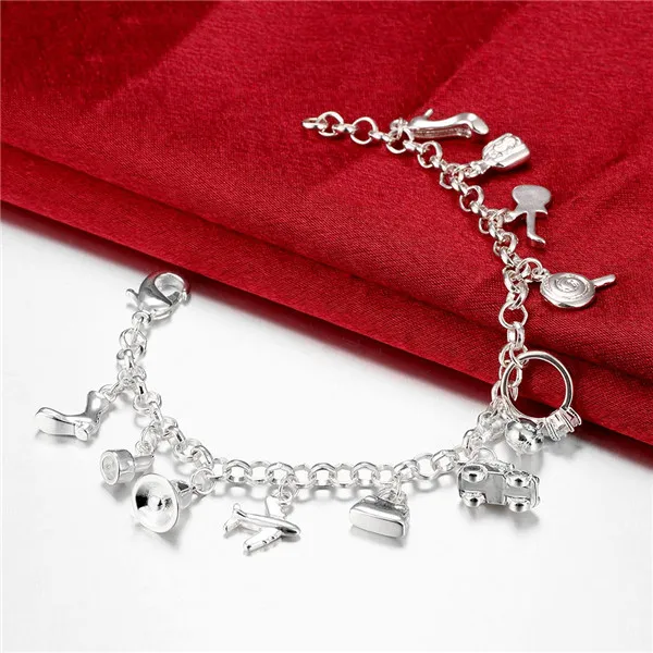 925 Sterling Silver Charm Beads With Cubic Zirconia – DIY Bracelet, Necklace, Anklet Charms For Women – Birthday, Christmas Gift Ideas - View #4