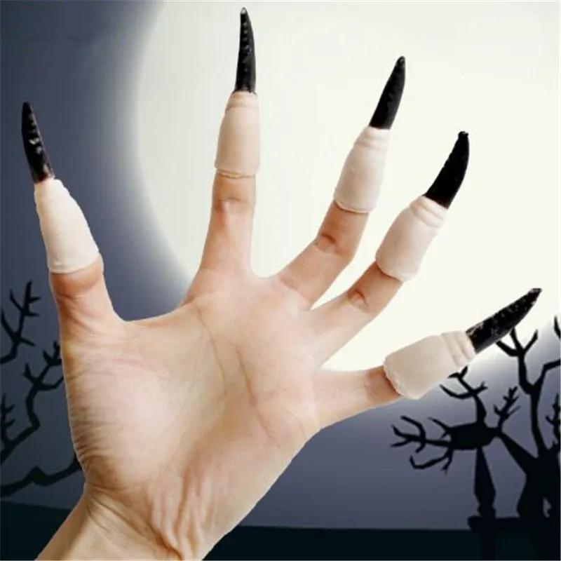 Party Props Fake Nails Cover Fancy Ball Supplies Fingernail Kostym Party Decoration Cosplay Kostym Rolig Prop ouc2090