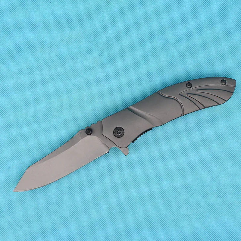 Promosyon Kelebek X24 Taktik Katlanır Bıçak 440C 57HRC Titanyum Tanto Blade Perakende Kutusu ile Açık Survival Dişli