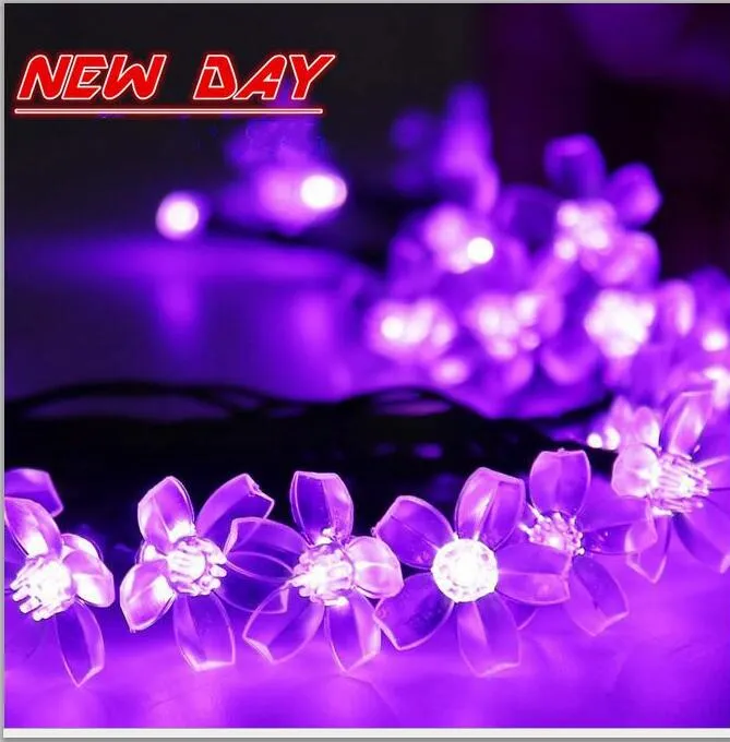 Eco Friendly Christmas Light 50 LED RGB Strings Solar Led Strings Bubble Rain Ball Lamp Tube Light Xmas Wedding Party Lamps Solar Light