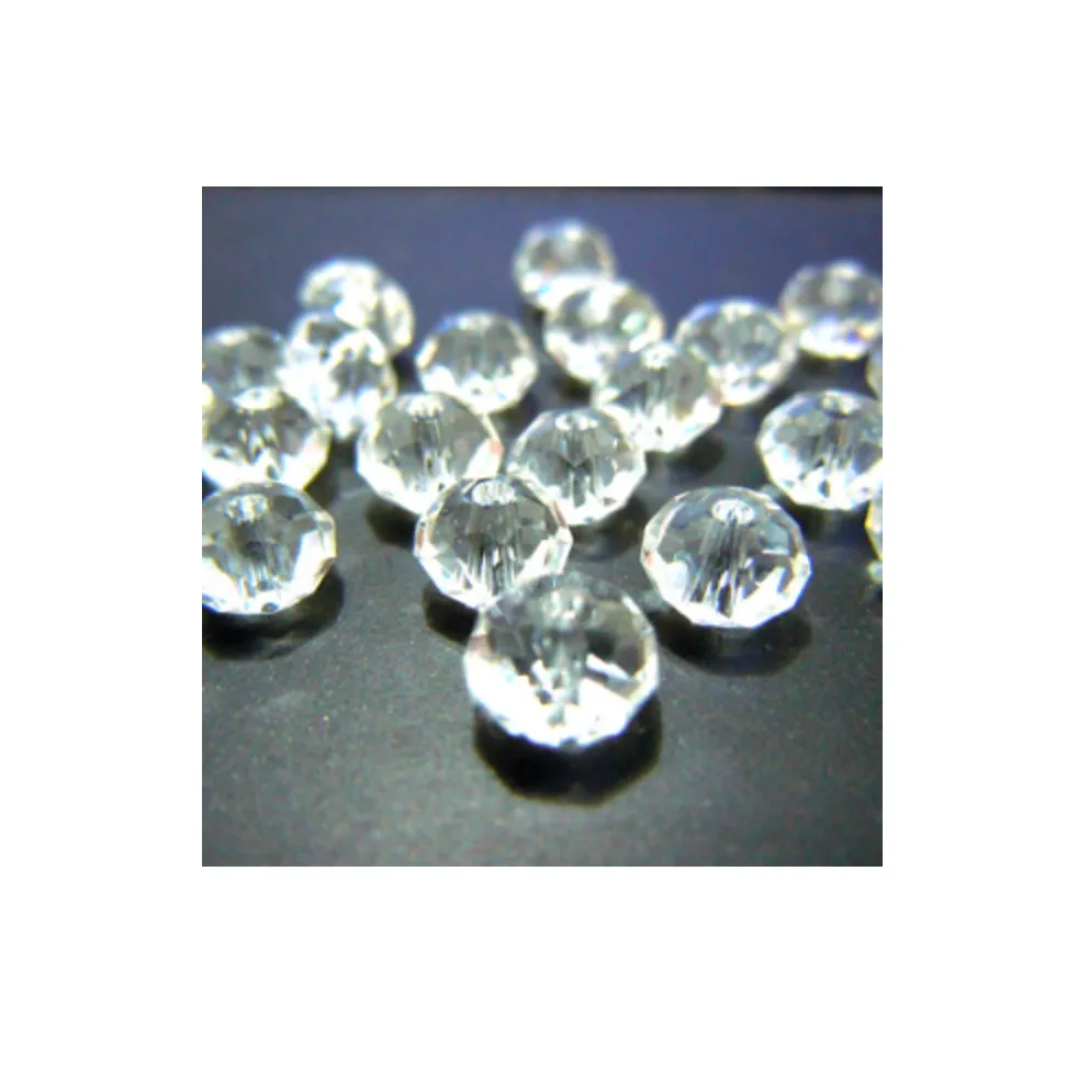 Blandade färger 4 * 6mm Rondelle Österrike Facetted Crystal Glass Pärlor Lösa spacer Runda pärlor för smycken