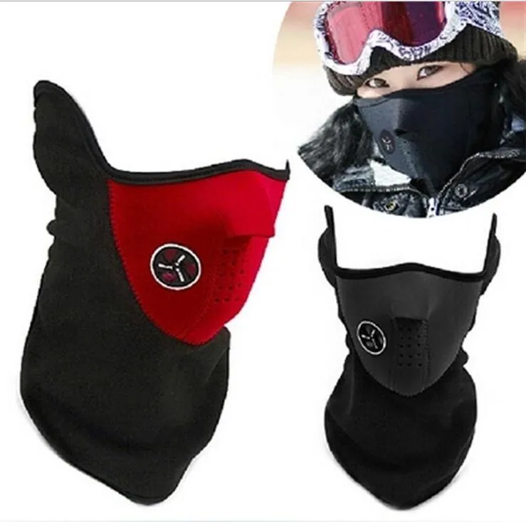 Neoprene Neck Half Face Ski Warmer Mask Outdoor Sports Masks Cycling Motorcycle mask Domire Unisex Dustproof Windproof Half Face Hood