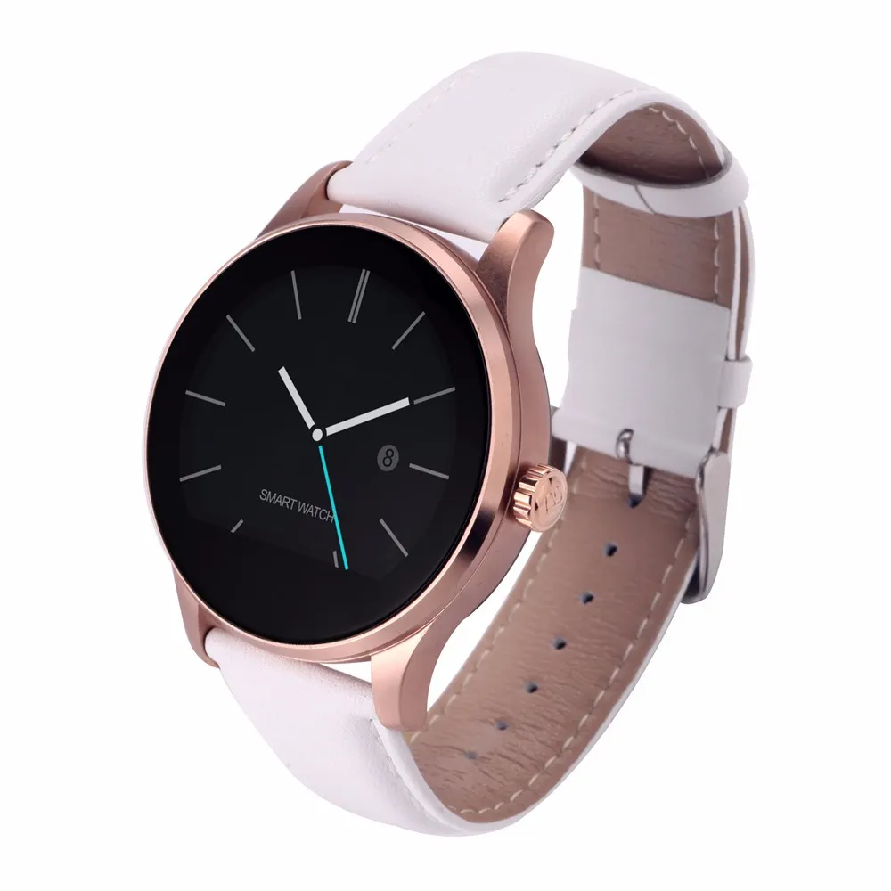 Nyaste K88H Smart Watch Bluetooth 4.0 Med hjärtfrekvensmätare för iOS och Andoid, Unisex bärbar Bluetooth Smart Watch med vattentät IP54