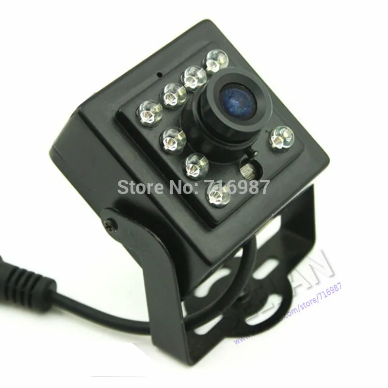 SONY CCD 700TVL Vision Nocturne Mini Caméra IR 1/3 ''Sony Ccd Sécurité CCTV Mini Caméra IR CCD avec 10 Pcs IR 850nm Infrarouge 0.1LU