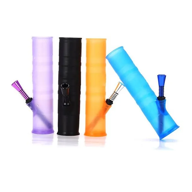 Portable Silicone Hookah Water Pipes Unbreakable Bongs Shisha Silicone Smoking Bong Washable Foldable by DHL