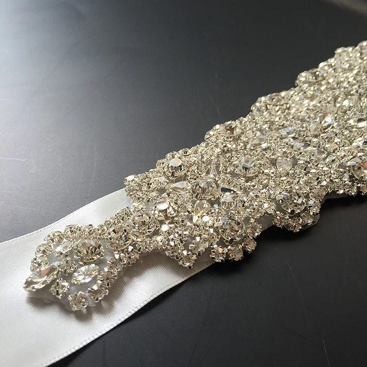 Explosionsmodeller Bröllopsklänning Bröllop Tillbehör / Bridal Girdle Belt / Handstitched Luxury Diamond Trade i Europa och Amerika