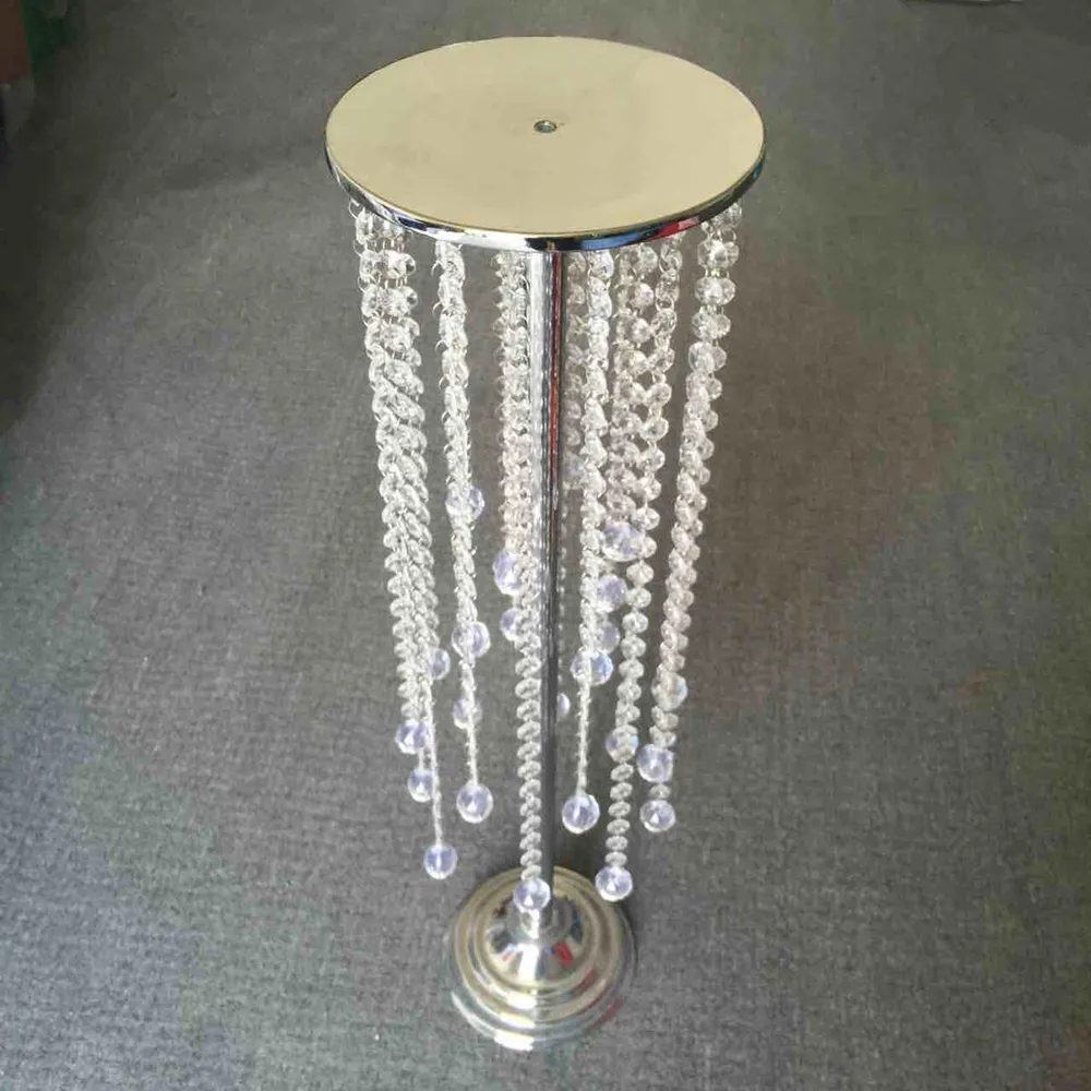 Gratis verzending acryl kristal bruiloft middelpunt / tafel middelpunt 80 cm lange 20cm diameter, bruiloft decor wegladingen