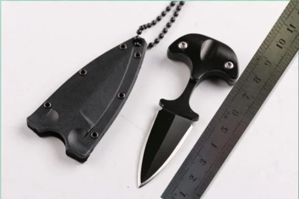 Nieuwere Defensive Guard Ketting Hand Stab Camping Hunting Wild Gift Mes 