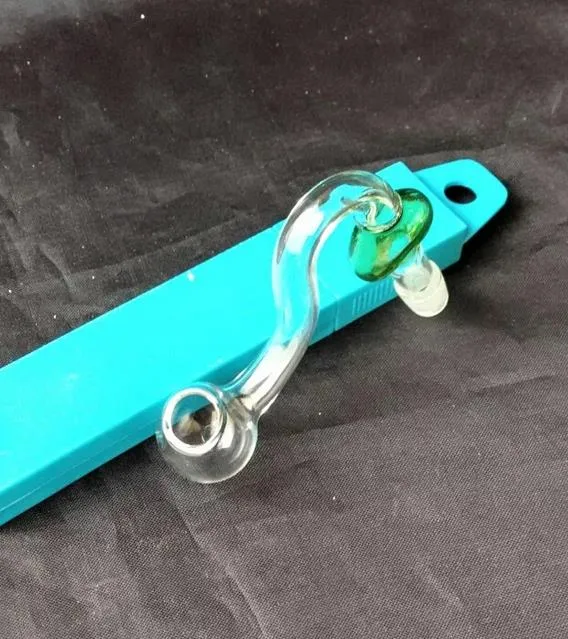 Gekleurde Glas Hartvormige Burn Pot - Glass Waterpijp Roypen Pipe Glazen Gongs - Olieruizingen Glasbongen Glas Waterpijp Smoking Pijp - VAP-DAMPORSIZE