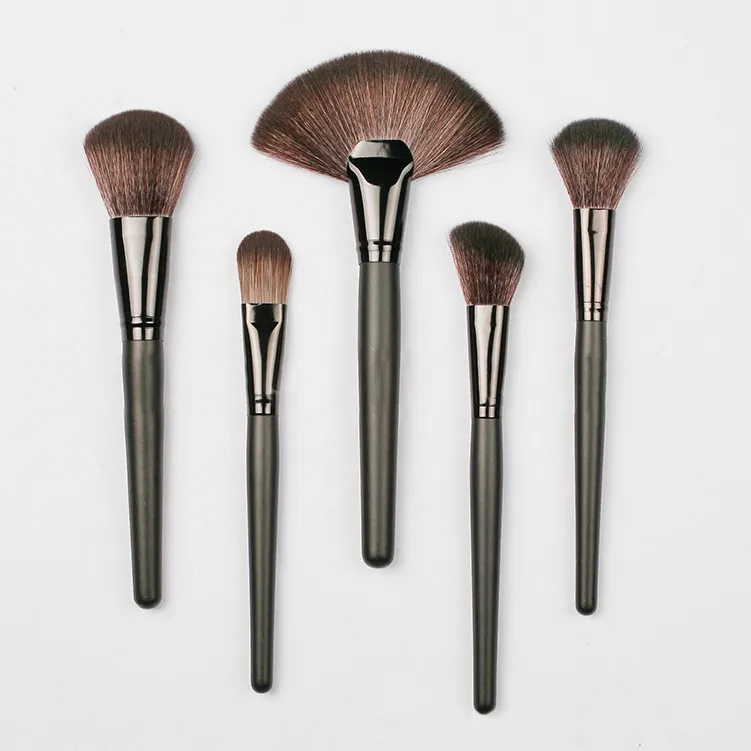 New Makeup Brushes Set Pro Cosmetic Brush Eyebrow Foundation Shadows Eyeliner Lip Kabuki Make Up Tools Kits & Pouch Bag 