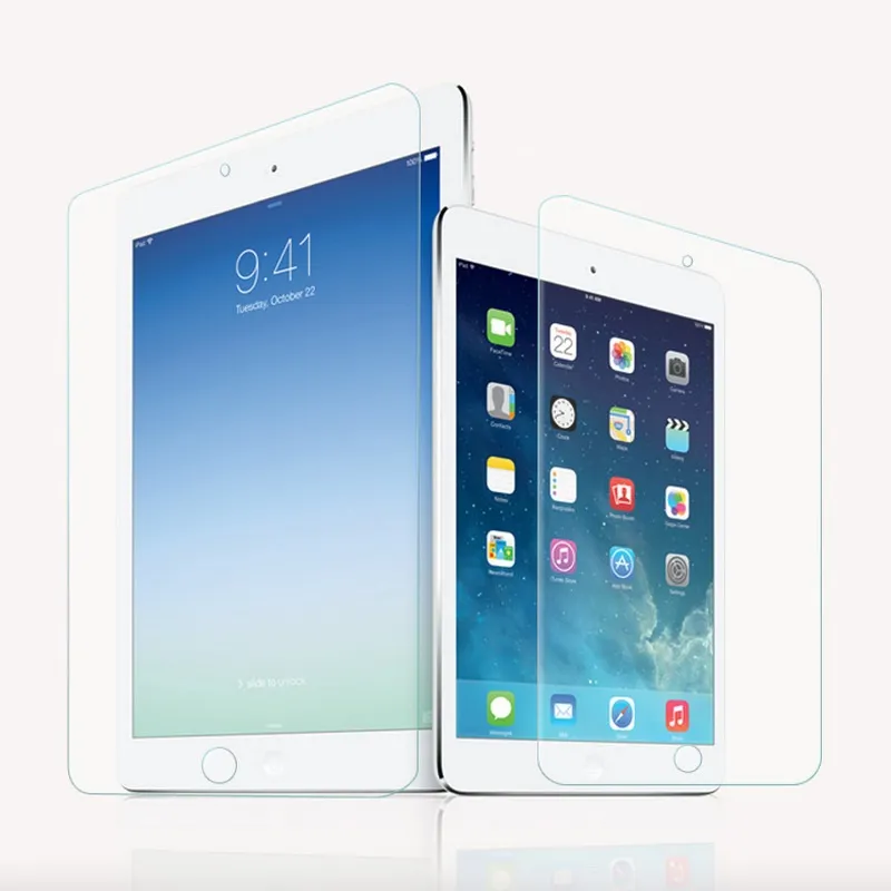 Apple Ipad 2/3/4 iPad 5 Air 2 Pro 9.7 12.9 pollici ipad Mini 1/2/3/4 Pellicola salvaschermo in vetro temperato 9H Durezza Pellicola protettiva