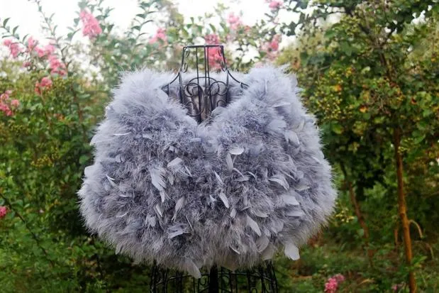 Elegant Autruch Feather Wraps fausse fourrure bolero pour le mariage le soir et les occasions formelles
