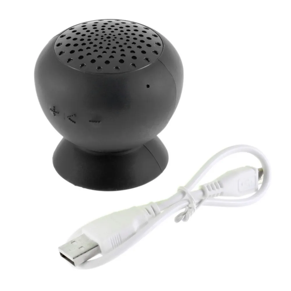 Av DHL Mini Trådlös Bluetooth Speaker Mushroom Vattentät Silikon Sucker Handfree Speakers Subwoofers med Mic för Apple Android Telefon