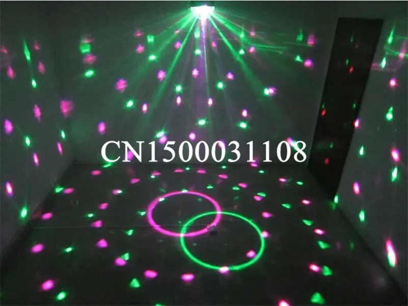 Högkvalitativ 9 färg LED-scen Ljuskristall Magic Ball Effect Light DMX 512 Control Pannel Disco DJ Party Stage Lighting
