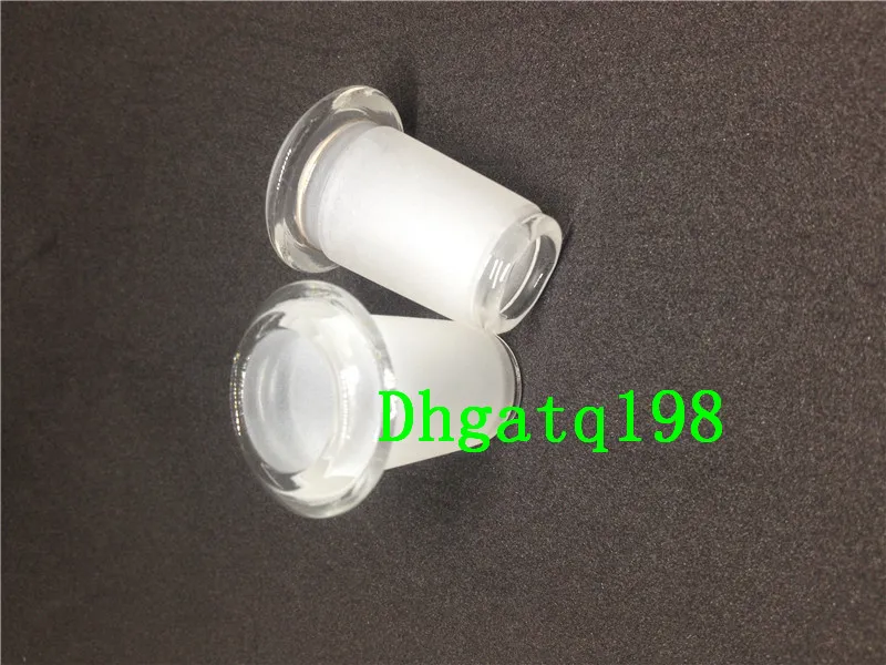 Glass Smoking water pipes Adapter 14.4mm to 18.8mm Downsize Flush Top Low Profile Adapter for Glass Bongs hookahs Water Pipes Ashcatcher