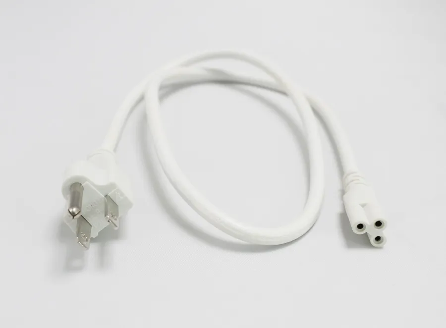 4-Pack 4FT LED Power Cords For T5/T8 Tube Lights – 3-Pin US Plug, 110V