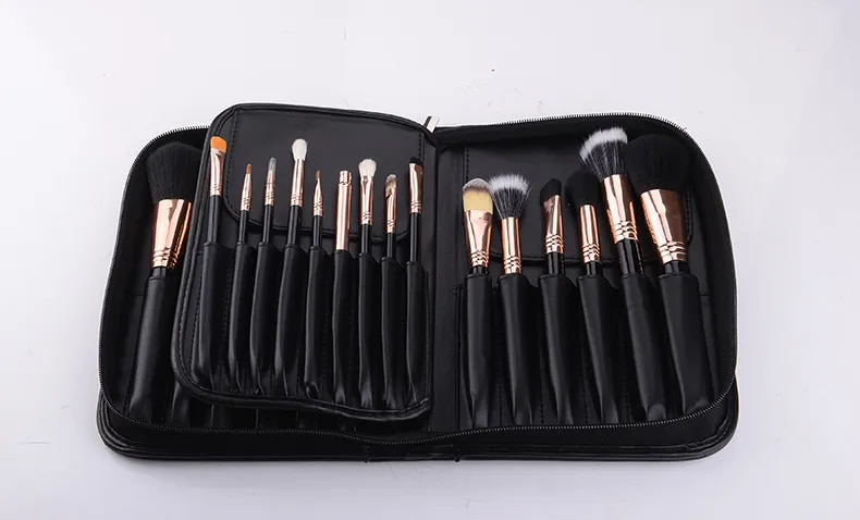 Brand Makeup Brushes Complete Kit Rose Gold Makeup Brush Kit Pinceis Maquiagem set2883945