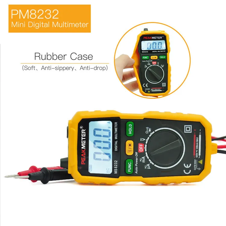 handhold digital multimeter current resistance capacitance non-contact voltage electrical testing instrument tool