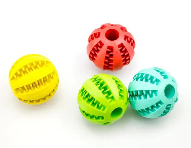 7CM Soft Rubber Chew Toys Ball For Medium Large Dogs Toy Balls Dog Supplies  Pet Training Playing Ball 7941787 From 3,65 €